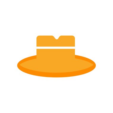 Web ve mobil uygulaması tasarımı, şapka logo kavramı için beyaz arka plan üzerinde izole şapka simge vektör