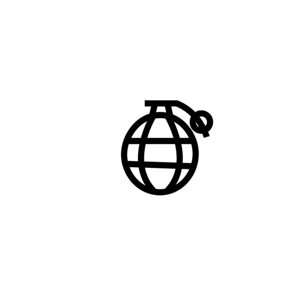 Web およびモバイル アプリの設計 グレネードランチャーのロゴのコンセプトのための白い背景に分離されたグレネードランチャーのアイコン ベクトル — ストックベクタ