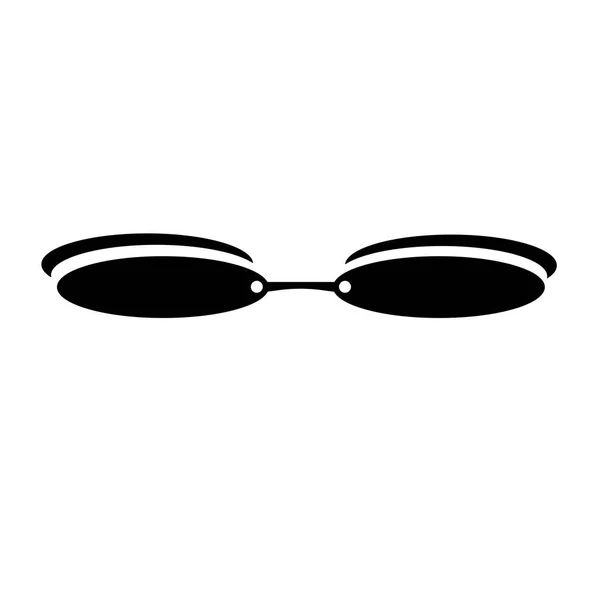 長方形の眼鏡フレーム アイコン ベクトル Web およびモバイル アプリの設計 長方形の眼鏡フレームのロゴのコンセプト ホワイト バック グラウンドの分離 — ストックベクタ