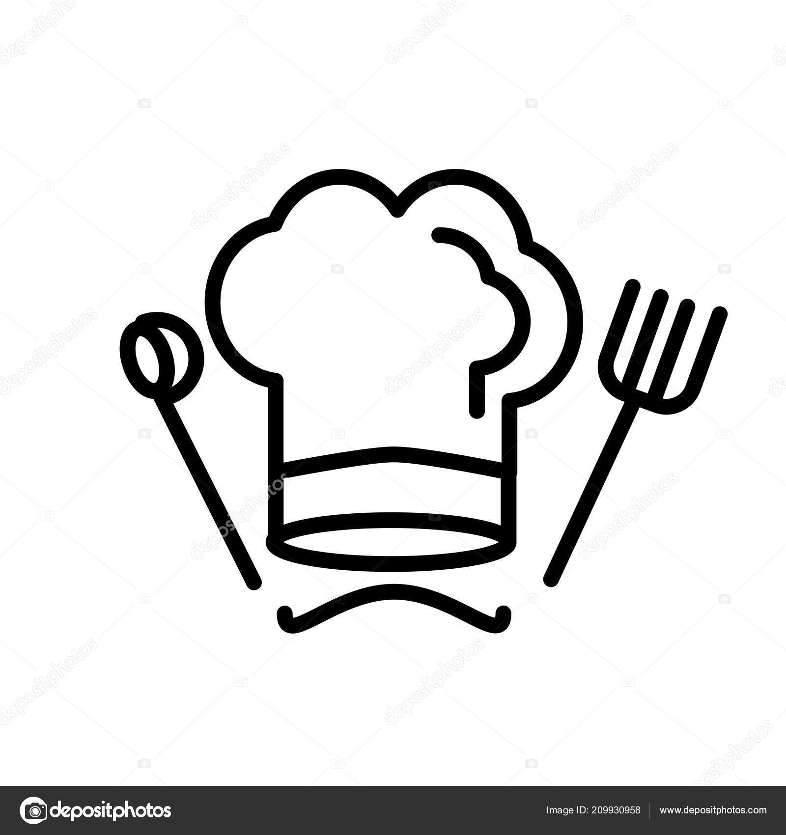 Chef Hat Icon Vector Isolated White Background Your Web Mobile