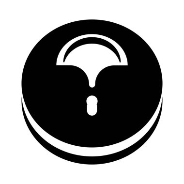 Berduş omuz çantası simge vektör web ve mobil uygulaması tasarımı, Hobo Çanta logo kavramı üzerinde izole beyaz arka plan