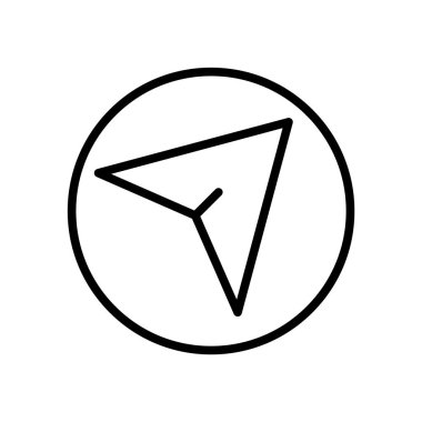 Sol ok simge vektör web ve mobil uygulaması tasarımı, sol ok logo kavramı için izole üzerinde beyaz arka plan