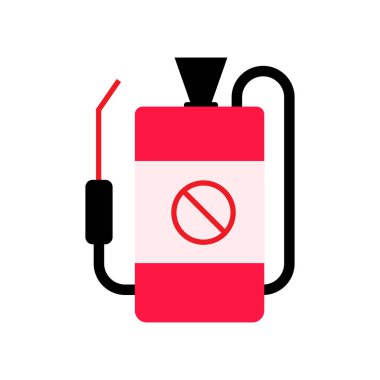 Web ve mobil uygulaması tasarımı, pestisit logo kavramı için beyaz arka plan üzerinde izole pestisit simge vektör