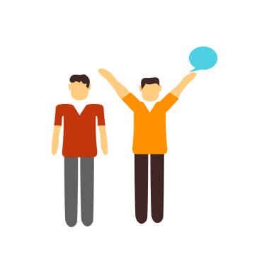 Beyaz arka plan üzerinde konuşma şeffaf işareti izole konuşma simge vektör