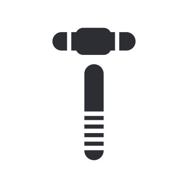 Çekiç simge vektör web ve mobil uygulaması tasarımı, çekiç logosunu kavramı için izole üzerinde beyaz arka plan