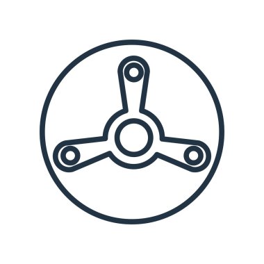 Beyaz arka plan üzerinde Fan şeffaf işareti izole fan simge vektör