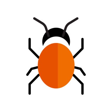 Web ve mobil uygulaması tasarım, hata logo kavramı için beyaz arka plan üzerinde izole hata simge vektör