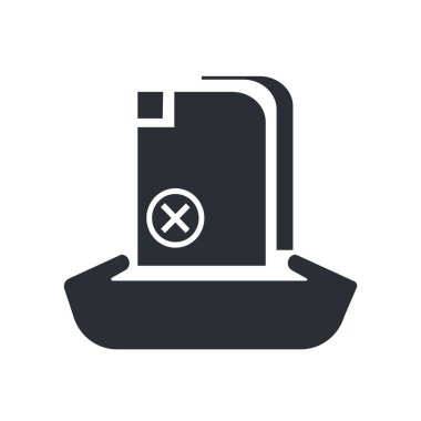 Web ve mobil uygulaması tasarım, dosya yükle logo kavramı için beyaz arka plan üzerinde izole upload dosya simge vektör