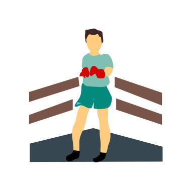 Boksör vektör vektör web ve mobil uygulaması tasarımı, boksör vektör logo kavramı için izole üzerinde beyaz arka plan