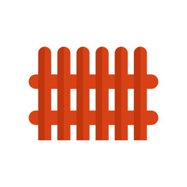 Web ve mobil uygulaması tasarımı, çit logo kavramı için beyaz arka plan üzerinde izole çit simge vektör