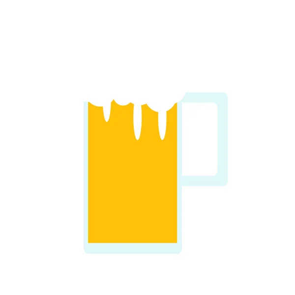 Bier Symbol Vektor Isoliert Auf Weißem Hintergrund Für Ihr Web — Stockvektor