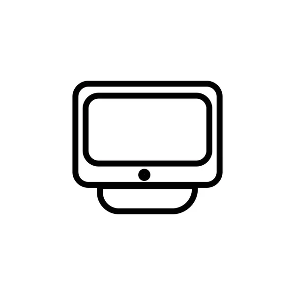 Web およびモバイル アプリの設計 Imac のロゴのコンセプトのための白い背景で隔離の Imac のアイコン ベクトル — ストックベクタ