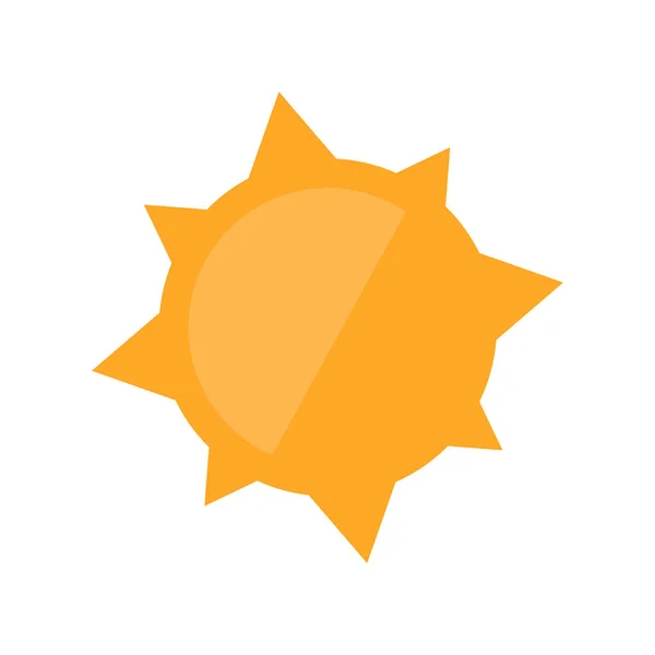 Solen Ikonen Vektor Isolerad Vit Bakgrund För Din Web Och — Stock vektor