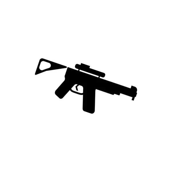 Pistola Vector Icono Aislado Fondo Blanco Para Diseño Aplicaciones Web — Archivo Imágenes Vectoriales