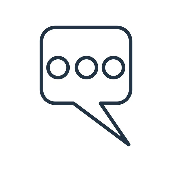 Icono Chat Vector Aislado Sobre Fondo Blanco Chat Signo Transparente — Vector de stock