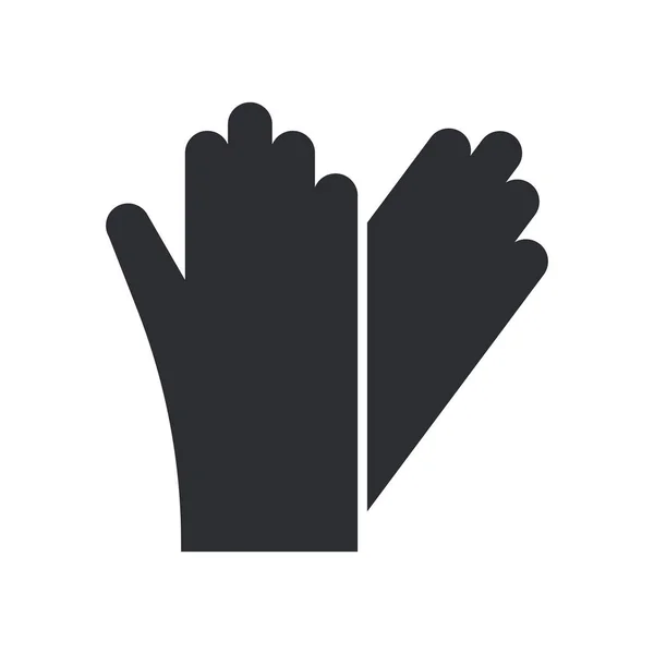 Handschuh Symbol Vektor Isoliert Auf Weißem Hintergrund Für Ihr Web — Stockvektor