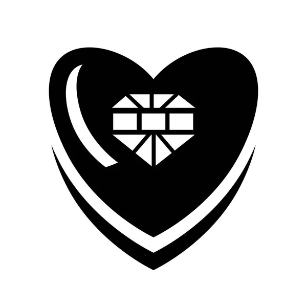 Kalp Şekilli Giyim Simge Vektör Web Mobil Uygulaması Tasarımı Kalp — Stok Vektör