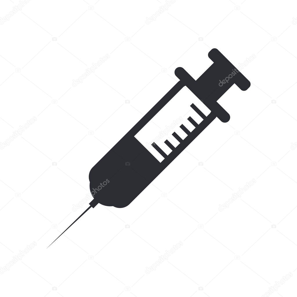 Needle icon vector isolated on white background for your web and mobile app design, Needle logo concept