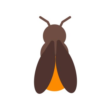 Web ve mobil uygulaması tasarımı, Firefly logo kavramı için beyaz arka plan üzerinde izole firefly simge vektör