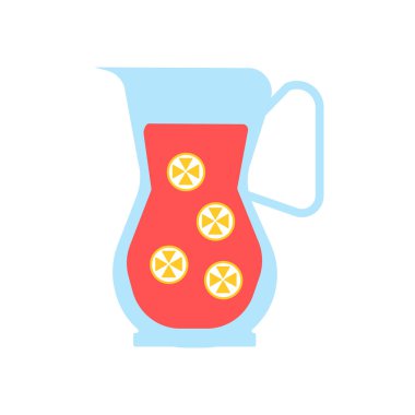 Web ve mobil uygulaması tasarımı, Sangria logo kavramı için beyaz arka plan üzerinde izole sangria simge vektör