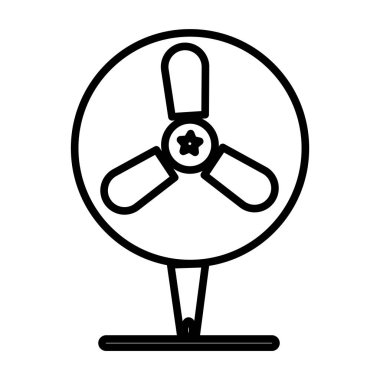 Vantilatör simge vektör web ve mobil uygulaması tasarımı, vantilatör logo kavramı için izole üzerinde beyaz arka plan