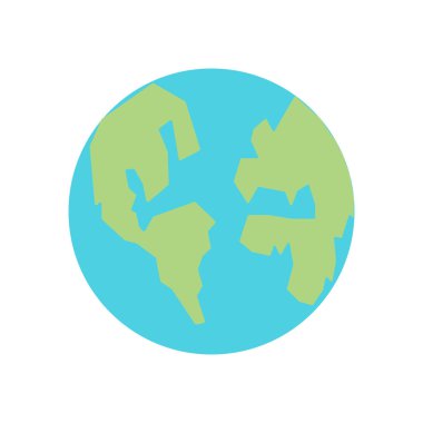 Planet earth simgesini vektör web ve mobil uygulaması tasarımı, Planet earth logo kavramı için izole üzerinde beyaz arka plan