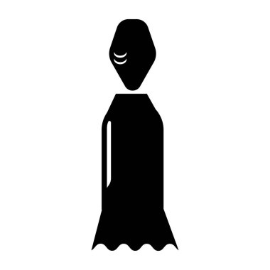 Seksi erkek giysi simge vektör web ve mobil uygulaması tasarımı, seksi kadın elbise logo kavramı için beyaz arka plan üzerinde izole