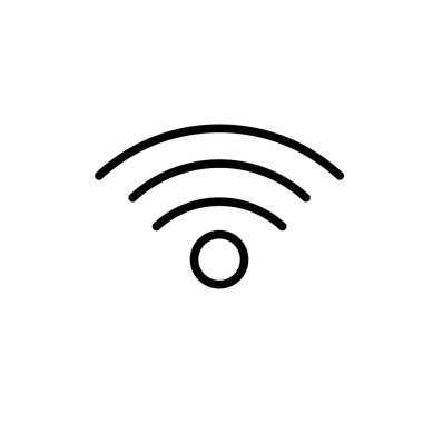 Bağlantı sinyali simge vektör web ve mobil uygulaması tasarımı, bağlantı sinyali logo kavramı için izole üzerinde beyaz arka plan