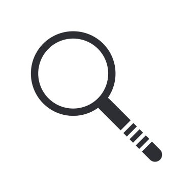 Web ve mobil uygulaması tasarımı, soruşturma logo kavramı için beyaz arka plan üzerinde izole soruşturma simge vektör