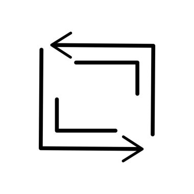 Web ve mobil uygulaması tasarım, yenileme düğmesi logosu kavramı için beyaz arka plan üzerinde izole düğme simge vektör yenileme