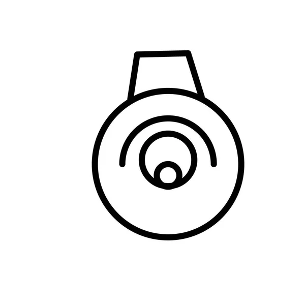 電気ベルのアイコン ベクトル Web およびモバイル アプリの設計 ベルのロゴのコンセプト ホワイト バック グラウンドの分離 — ストックベクタ