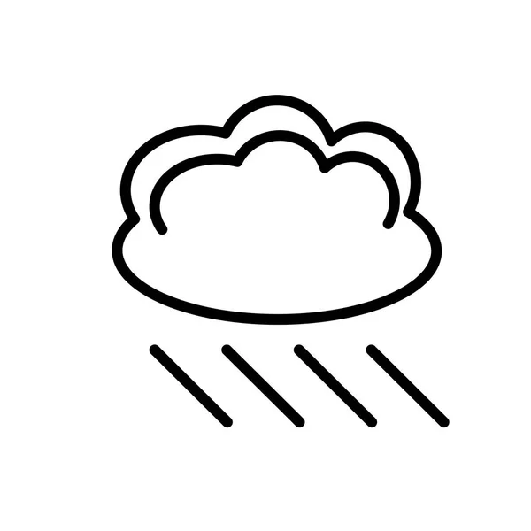 天空下的图标矢量在白色背景下被隔离为您的 Web 和移动应用程序设计 雨天徽标概念 — 图库矢量图片