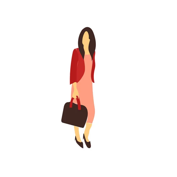 Mujer Icono Vector Aislado Sobre Fondo Blanco Mujer Signo Transparente — Vector de stock