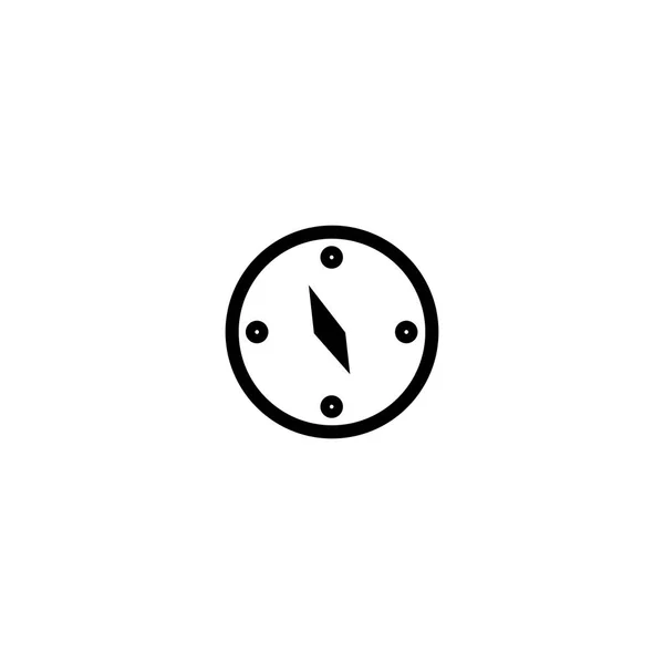 Bússola ícone vetor sinal e símbolo isolado no fundo branco —  Vetores de Stock