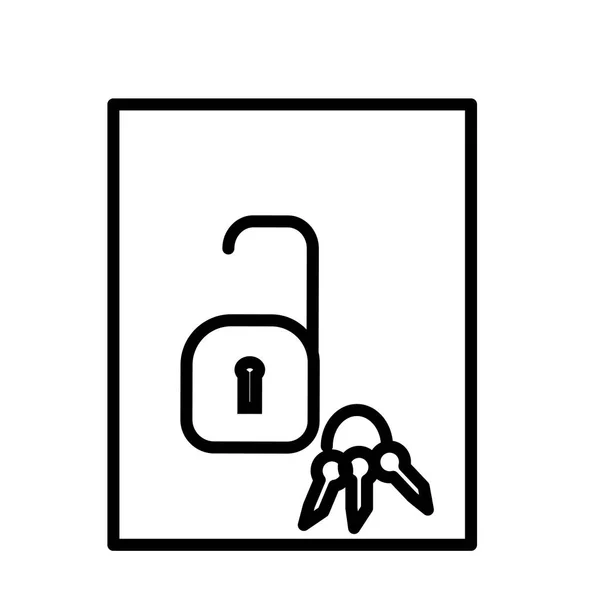 锁定的挂锁图标矢量隔离在白色背景为您的 Web 和移动应用程序设计 解锁挂锁徽标概念 — 图库矢量图片