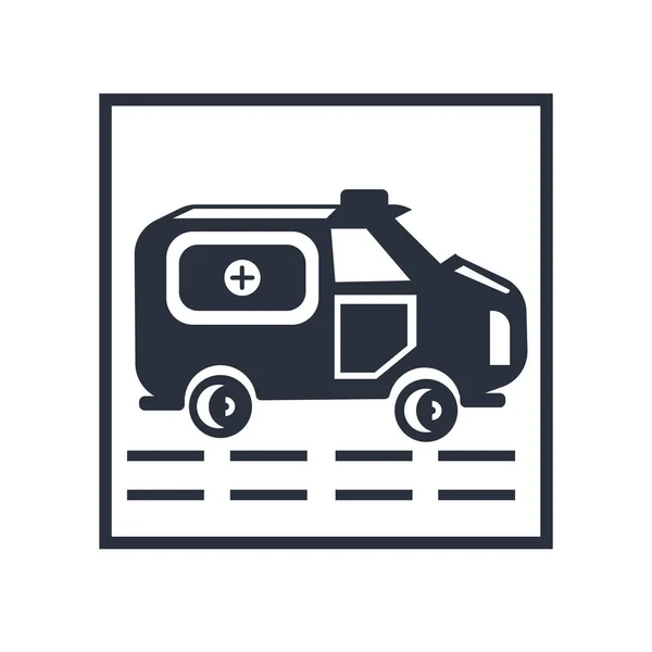 Icono Ambulancia Vector Aislado Fondo Blanco Para Diseño Web Aplicación — Archivo Imágenes Vectoriales