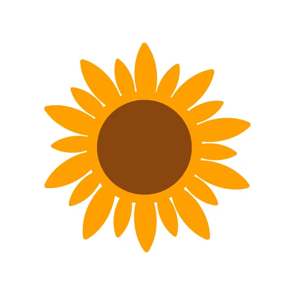 Icono Girasol Vector Aislado Sobre Fondo Blanco Para Diseño Web — Vector de stock