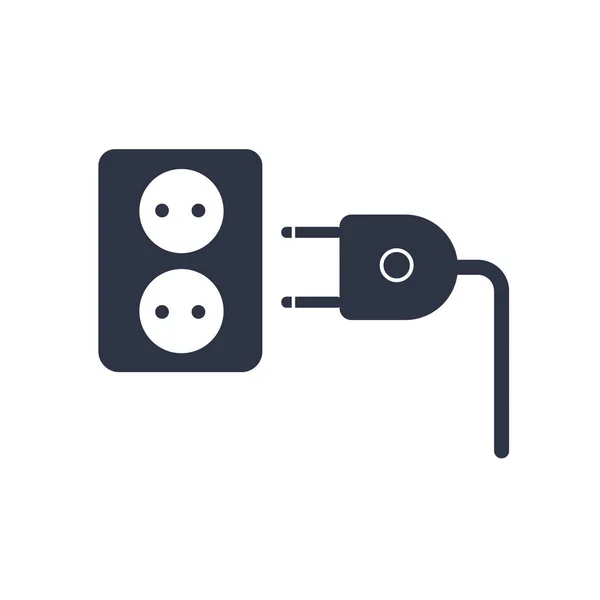 Plug Icon Vektor Isoliert Auf Weißem Hintergrund Für Ihr Web — Stockvektor