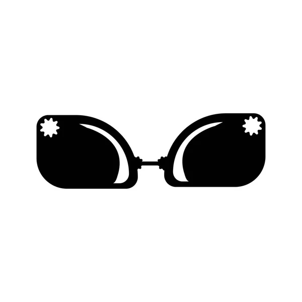 Web およびモバイル アプリのデザイン眼鏡ロゴのコンセプト 白い背景で隔離の眼鏡のアイコン ベクトル — ストックベクタ