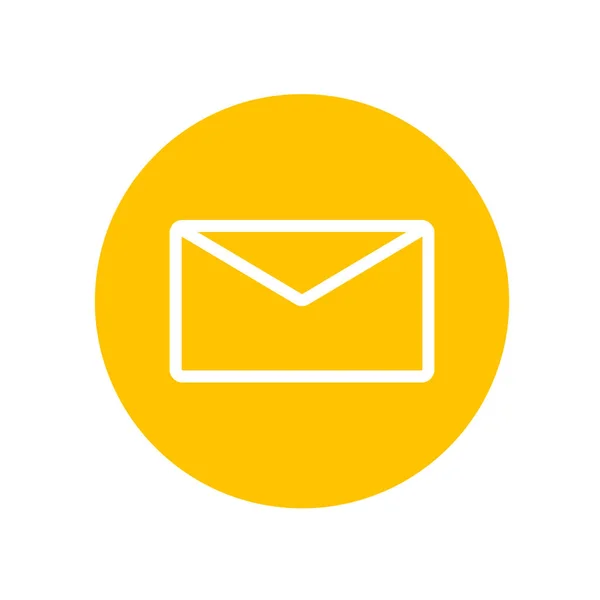 Vettore Icona Mail Isolato Sfondo Bianco Tuo Design Web Mobile — Vettoriale Stock