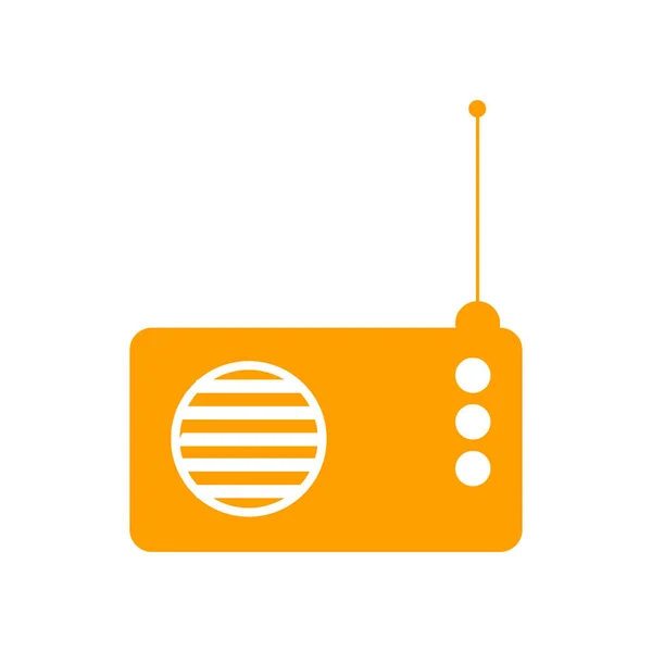 Radio Ikona Vektor Izolovaných Bílém Pozadí Pro Váš Web Mobilní — Stockový vektor