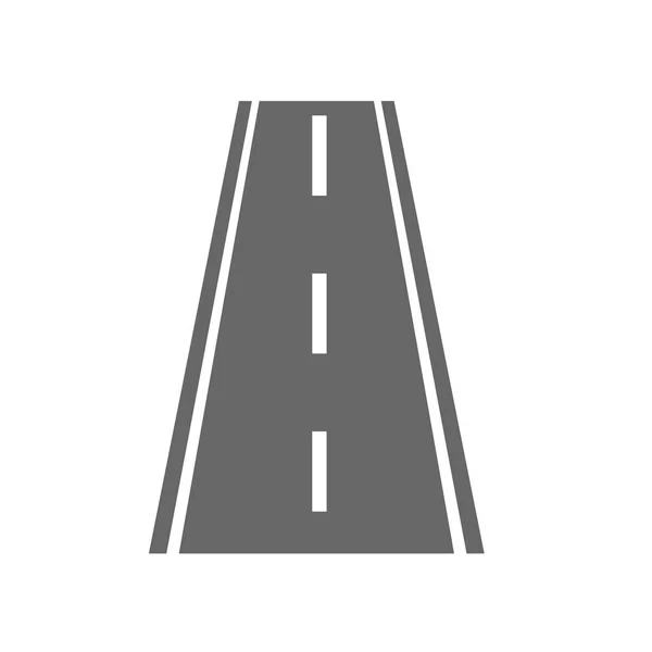 Vector Icono Carretera Aislado Sobre Fondo Blanco Para Diseño Web — Archivo Imágenes Vectoriales