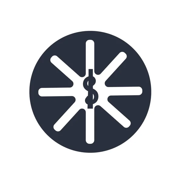Vettore Icona Simbolo Farmacia Isolato Sfondo Bianco Tuo Design Web — Vettoriale Stock
