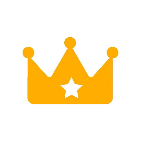 Crown Ikonen Vektor Isolerad Vit Bakgrund För Din Web Och — Stock vektor