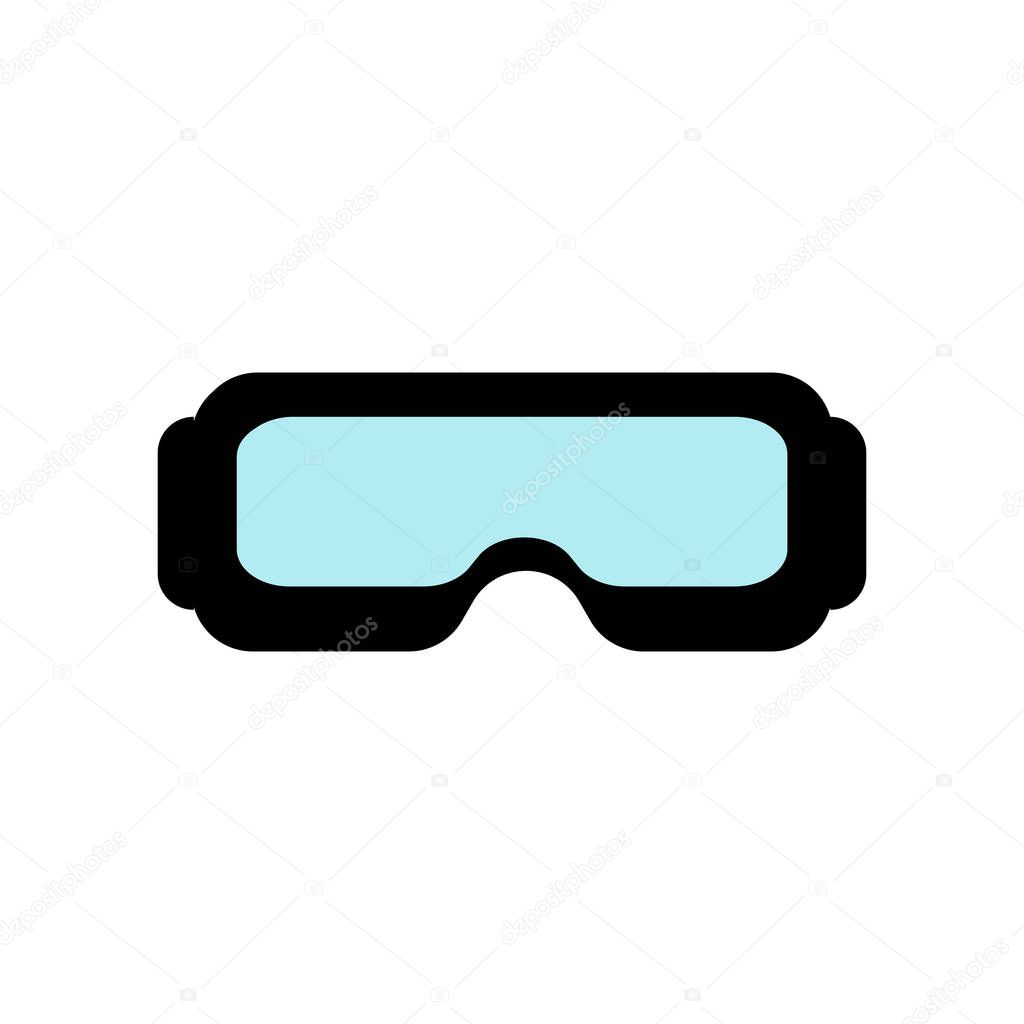 Goggles icon vector isolated on white background for your web and mobile app design, Goggles logo concept