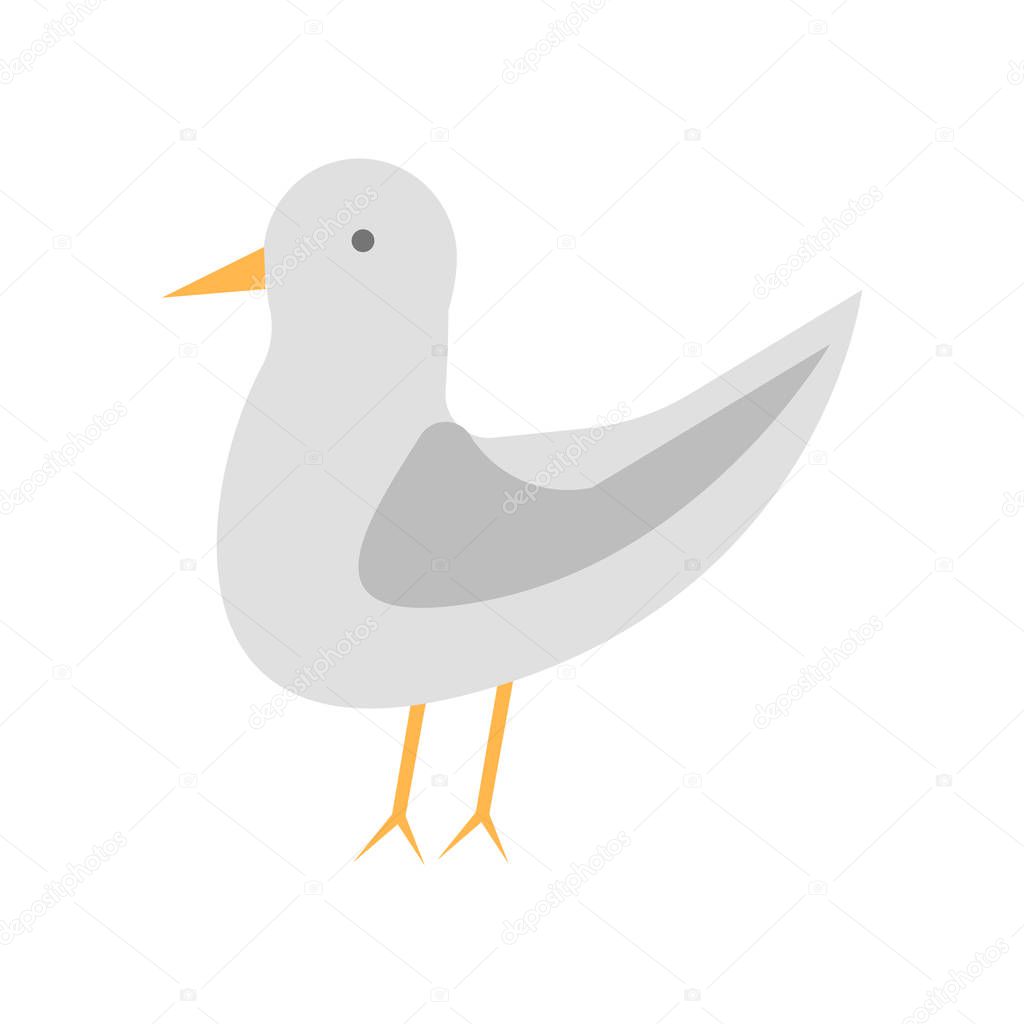 Seagull icon vector isolated on white background for your web and mobile app design, Seagull logo concept