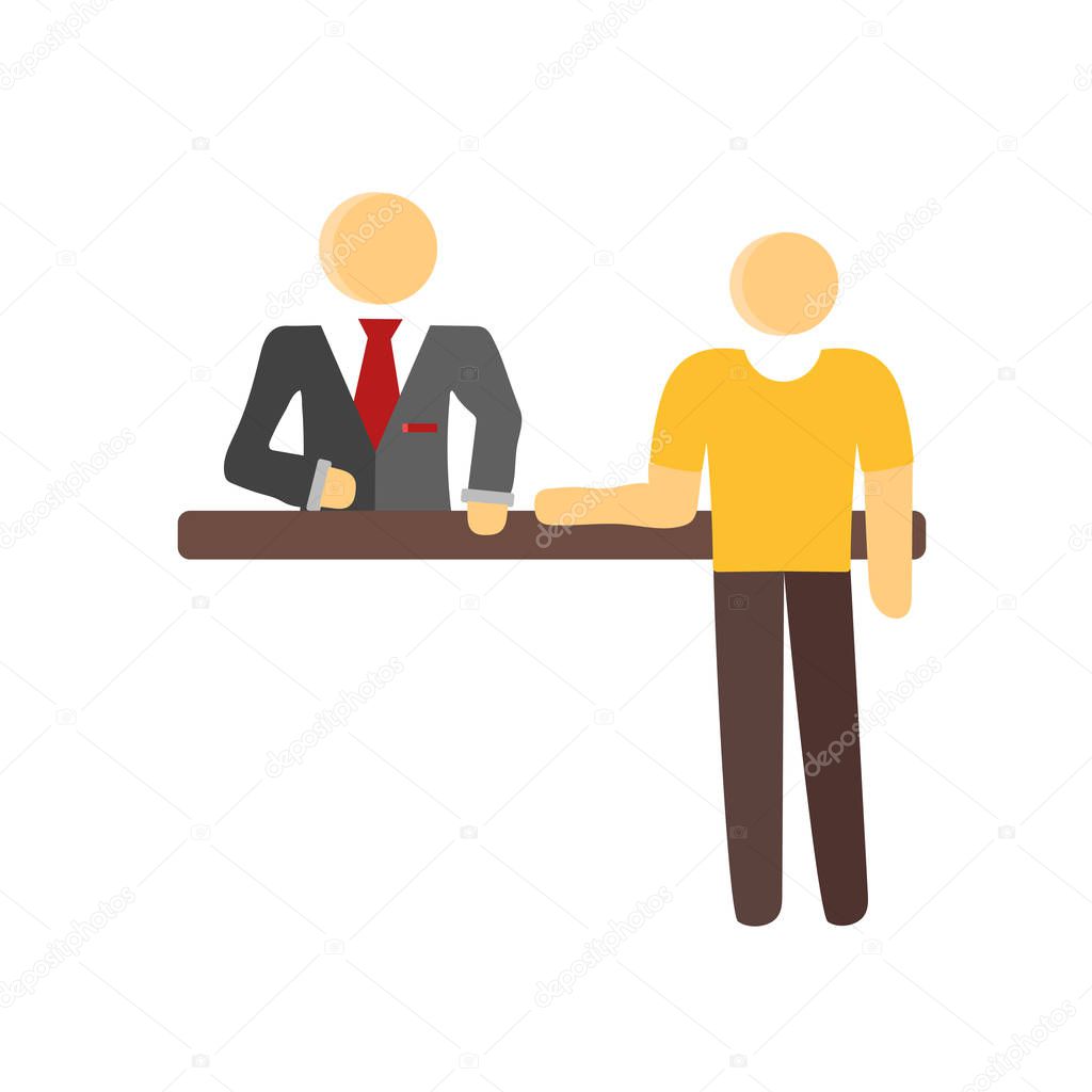 Airport icon vector isolated on white background for your web and mobile app design, Airport logo concept person