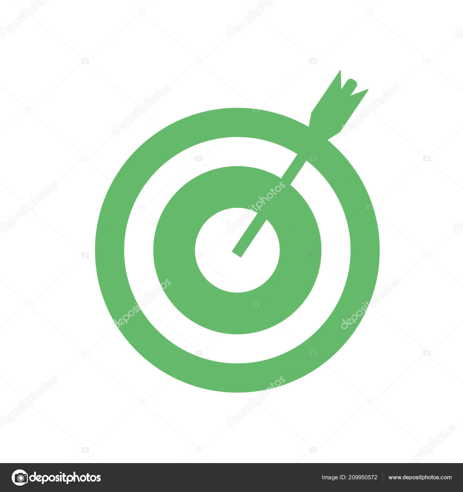 Goal Icon Vector Isolated White Background Your Web Mobile App Vector Image By C Coolvectorstock Vector Stock