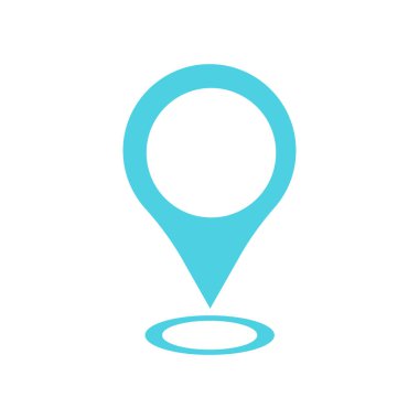 Web ve mobil uygulaması tasarımı, Gps logo kavramı için beyaz arka plan üzerinde izole Gps simge vektör