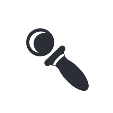 Özel göz büyüteç simgesinin üzerinde izole beyaz arka plan web ve mobil uygulaması tasarım, özel Eye Büyüteç logo kavramı için vektör